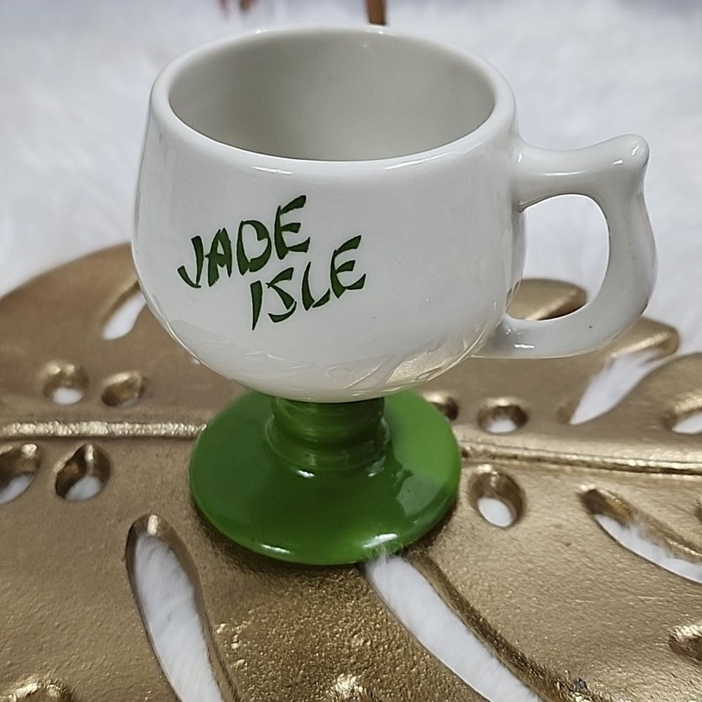Vintage Jade Isle Souvenir Coffee Mug Mid Century Modern